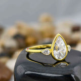 Bezel Set Three Stone Ring