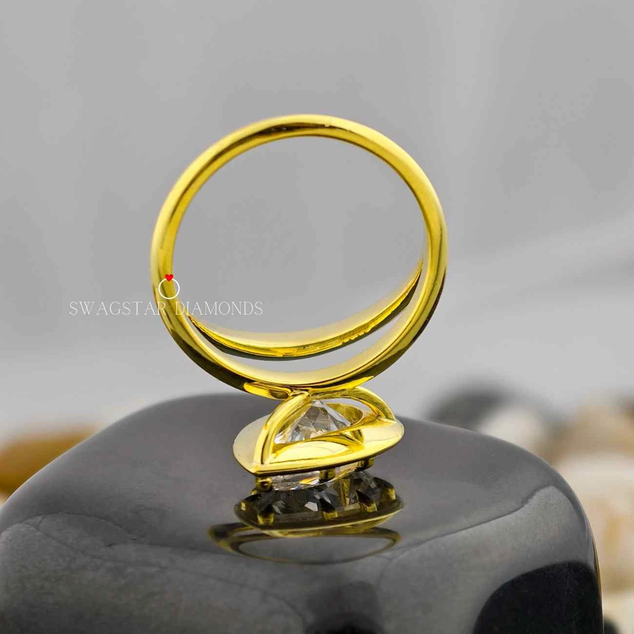 Bezel Set With Prong Engagement Ring 
