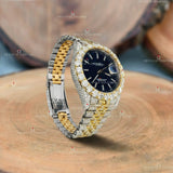 Blue Dial Moissanite Watches