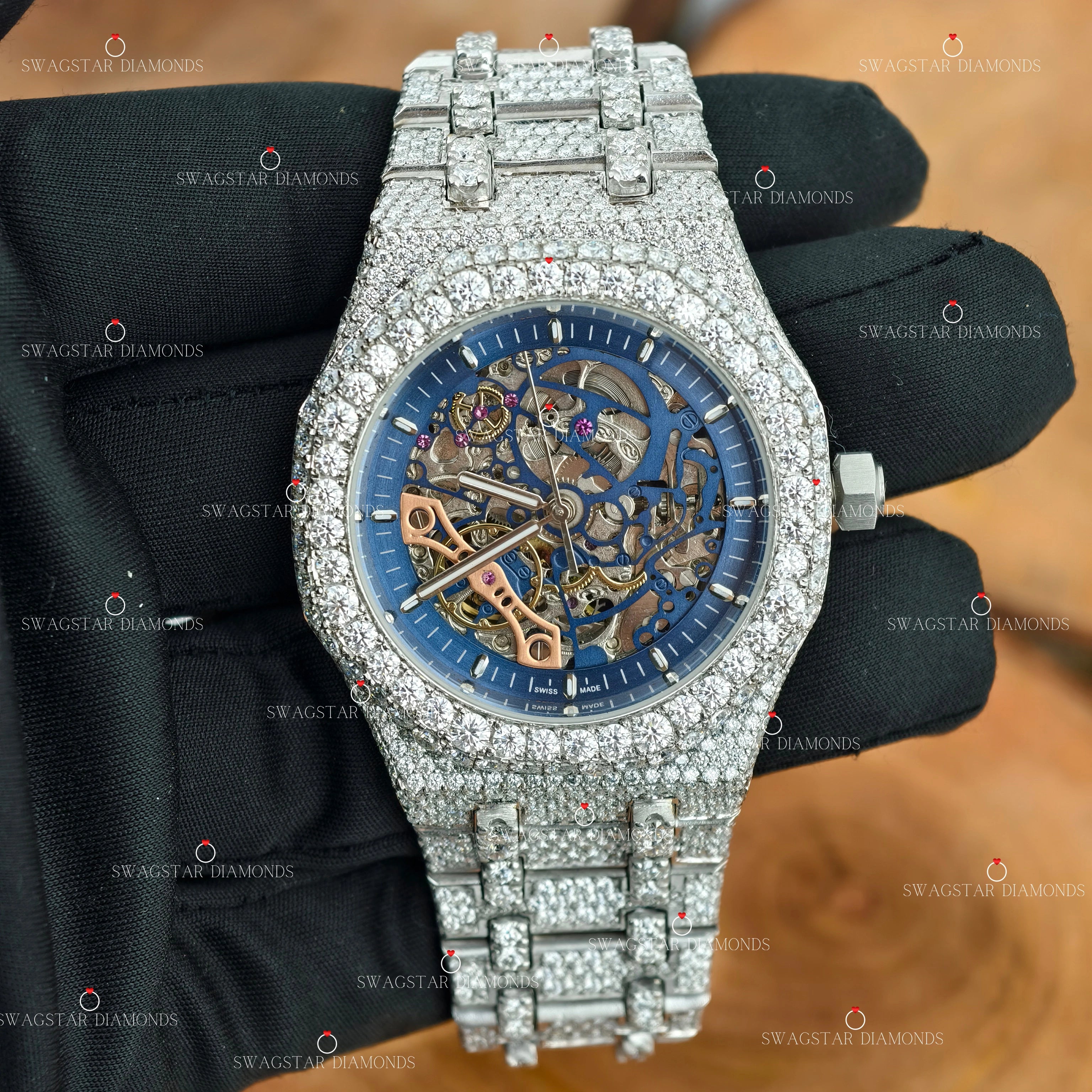 Bust Down Moissanite Watch