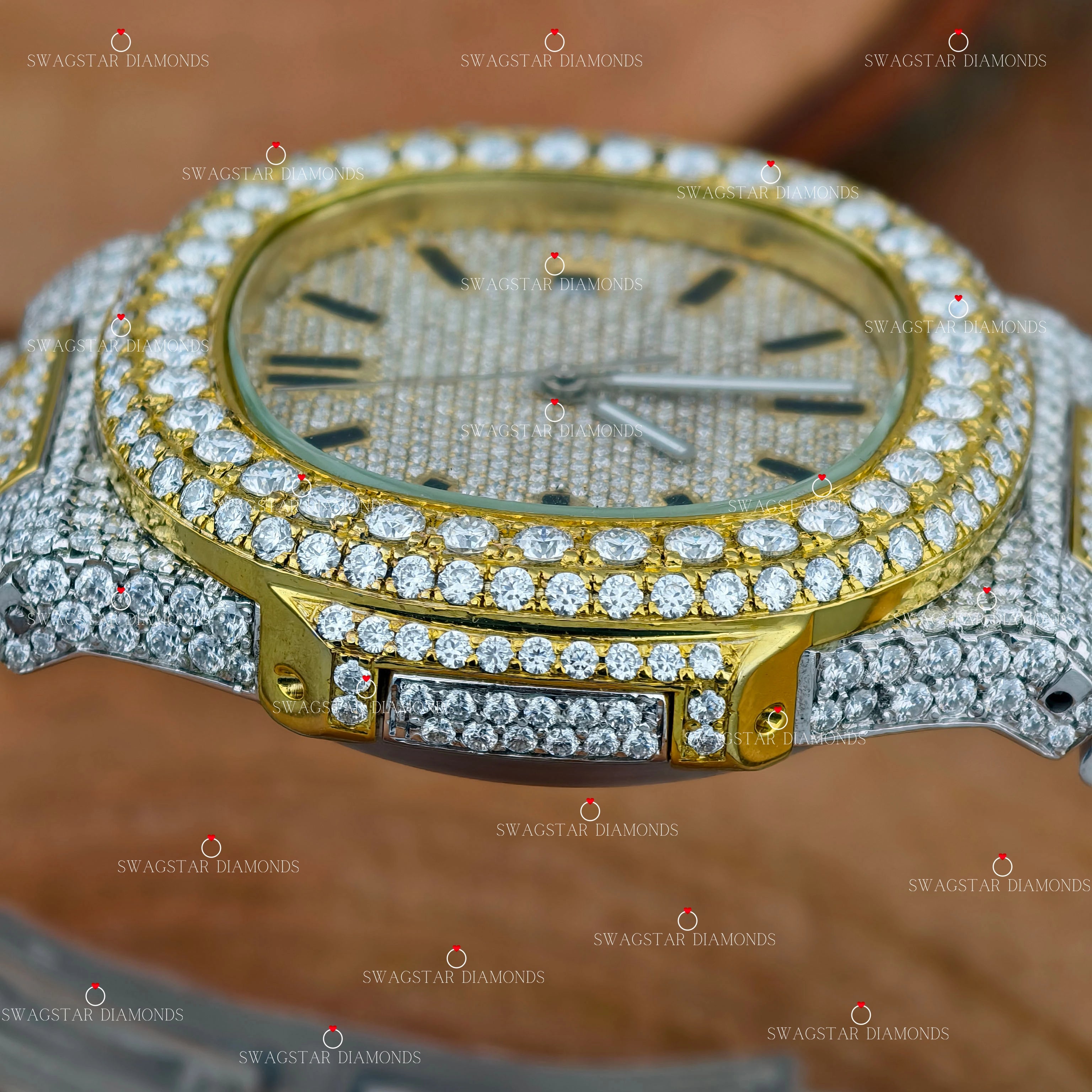 Buy Two Tone VVS1Moissanite Watch For Gift