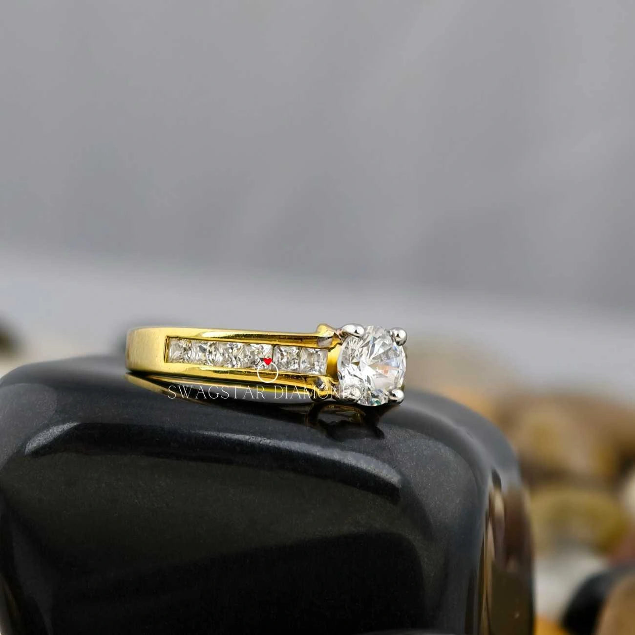 Channel Set Diamond Ring
