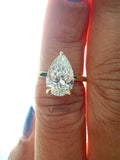 Classy Pear Cut Diamond Ring