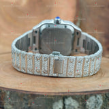 Colorful Roman Number Moissanite Watch.