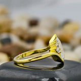 Colourless Moissanite Anniversary Ring