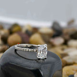 Cushion Cut Lab Diamond Engagement Ring