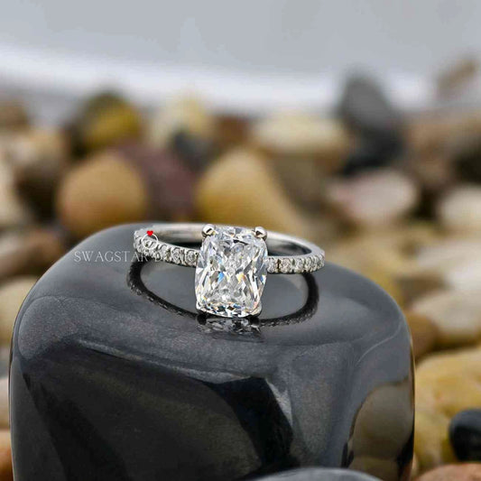 Cushion Cut Lab Diamond Ring