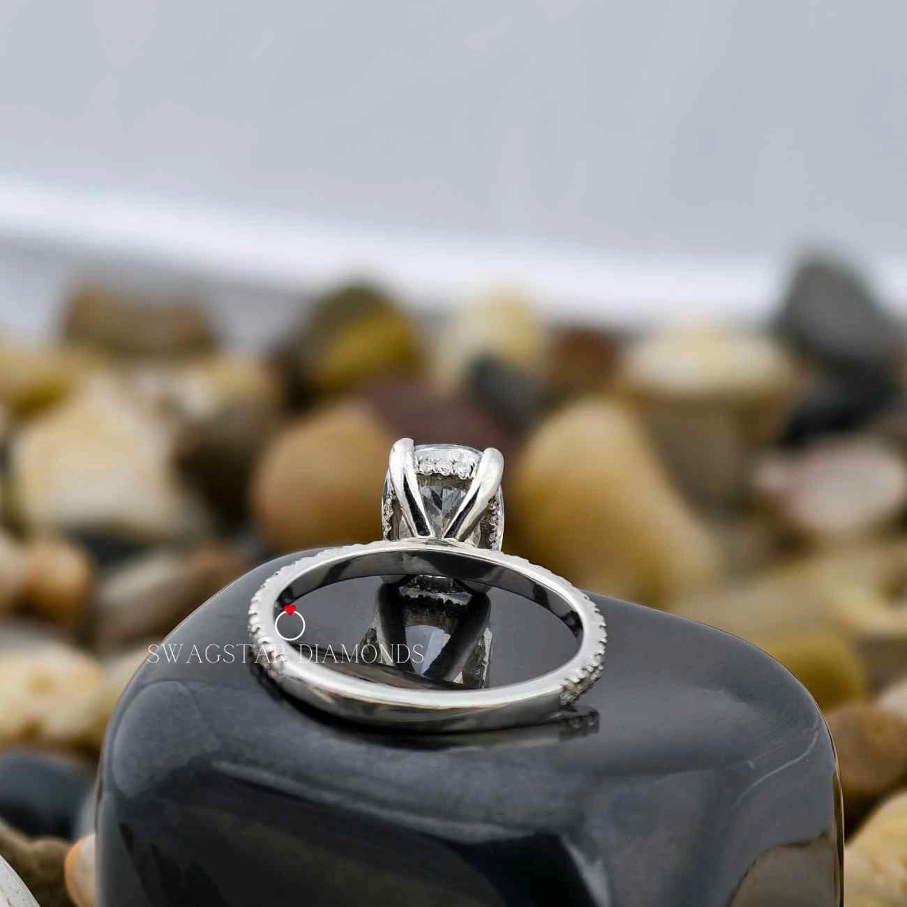 Cushion Cut Solitaire Ring