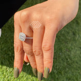 Cushion Cut Vintage Diamond Engagement Ring