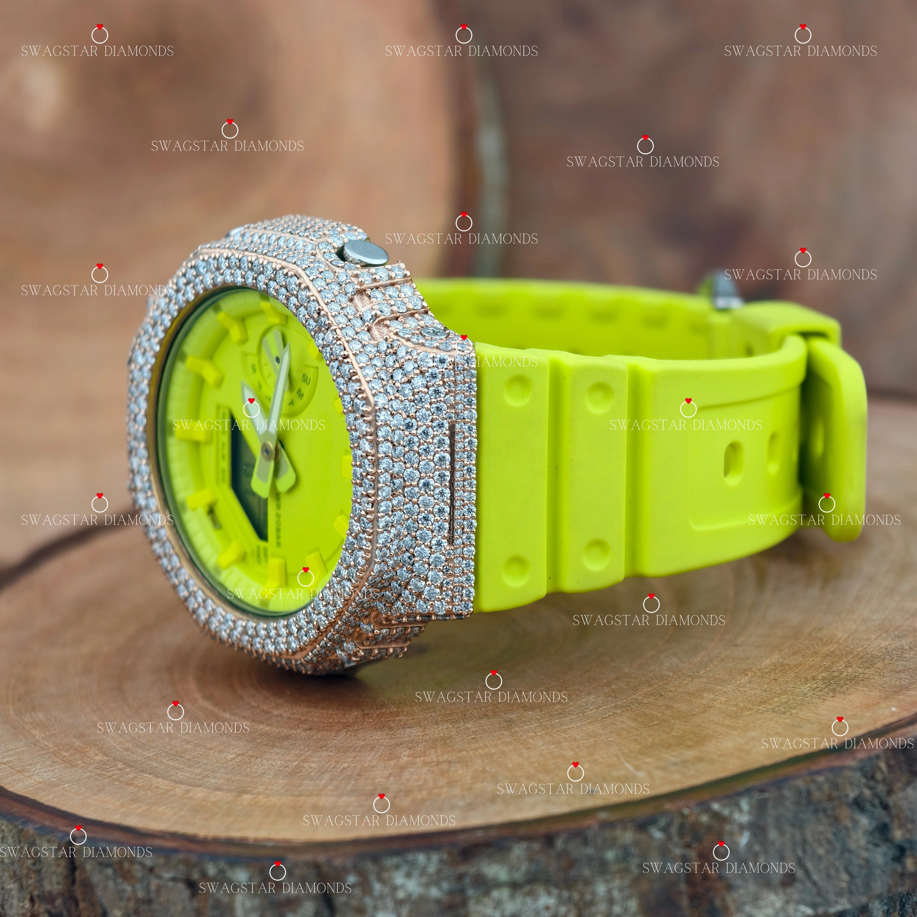 Digital Dial Moissanite Watch