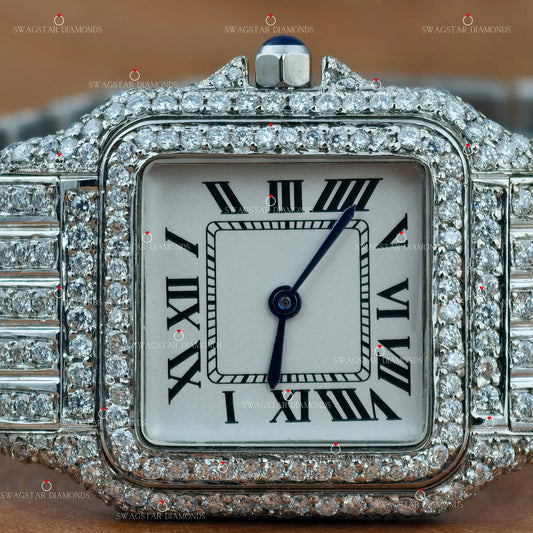 Double Bezel Dial Moissanite Watch