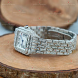 Double Bezel Dial Moissanite Watch For Her