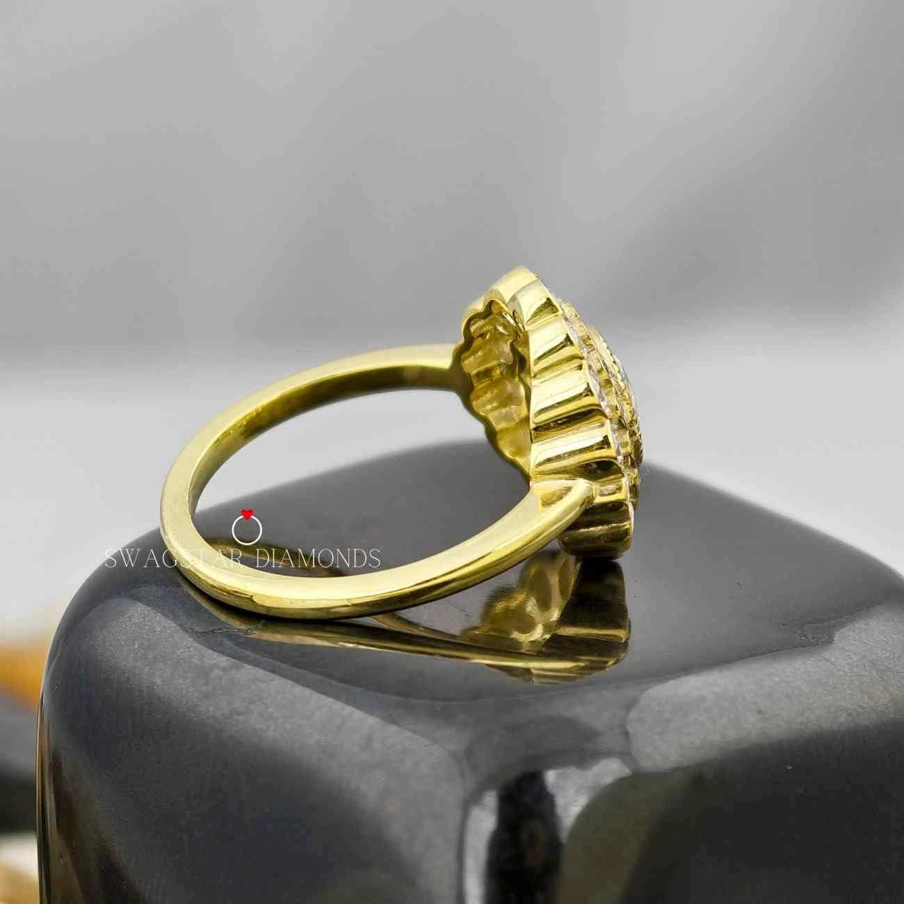 Double Halo Wedding Ring