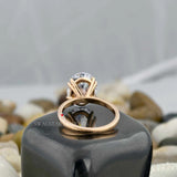 Double Prong Solitaire Ring