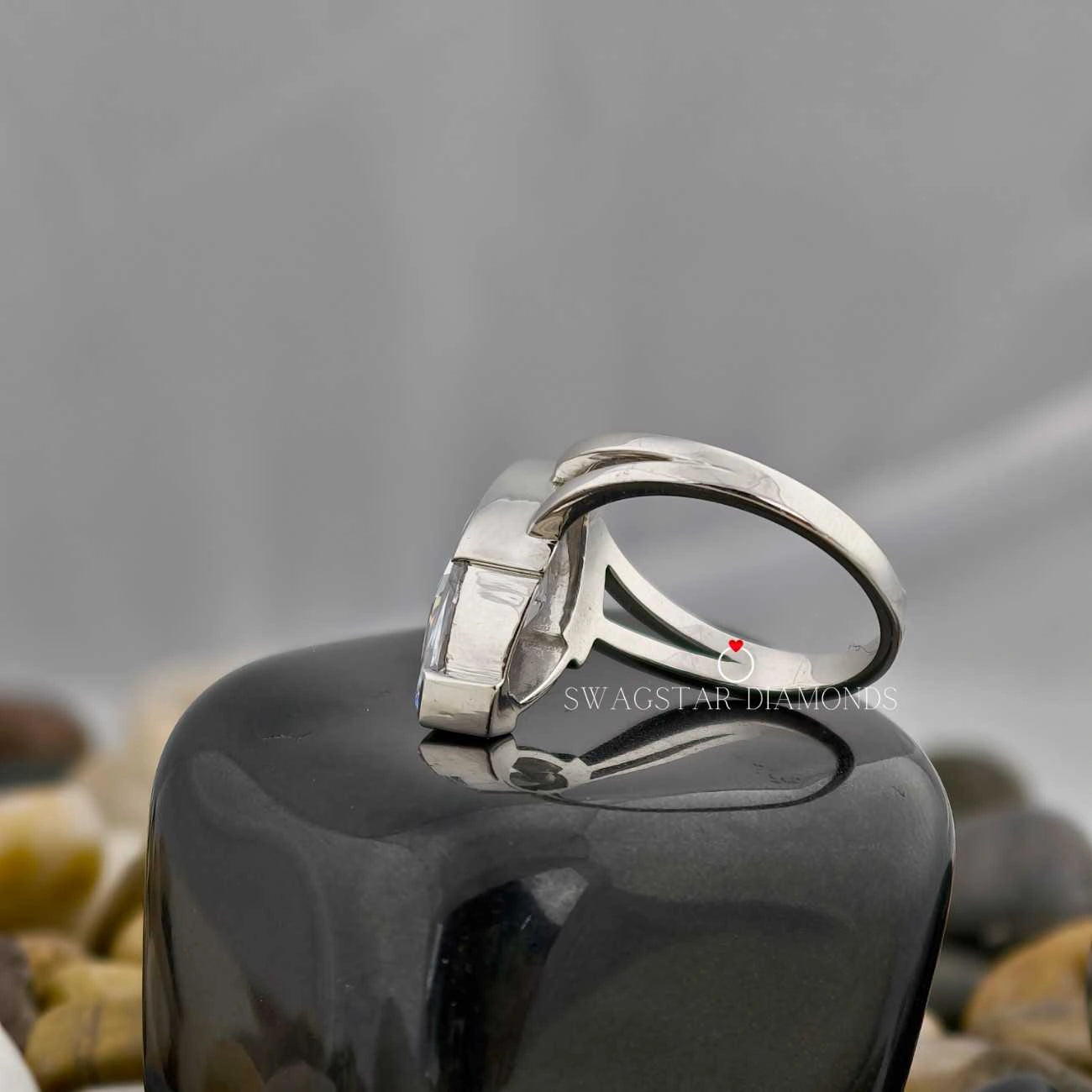 Double Shank Engagement Ring