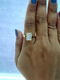 Elongated Radiant Cut Solitaire Ring