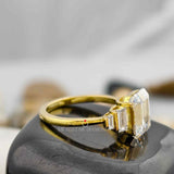 Emerald Baguette Ring