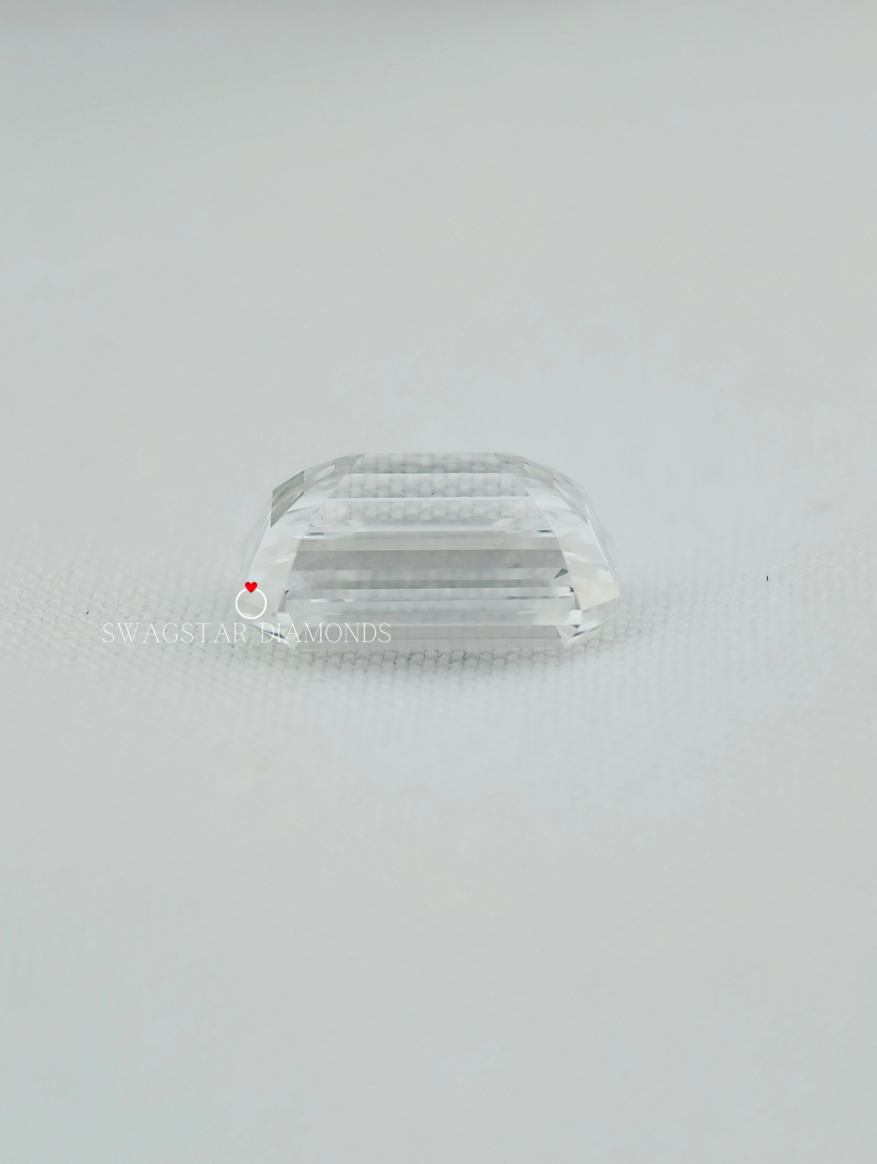 Emerald Brilliant Cut Lab Diamond