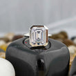  Emerald Cut Bezel Set Ring