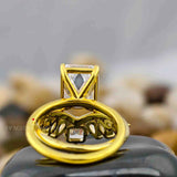 Emerald Cut Bridal Set For Women