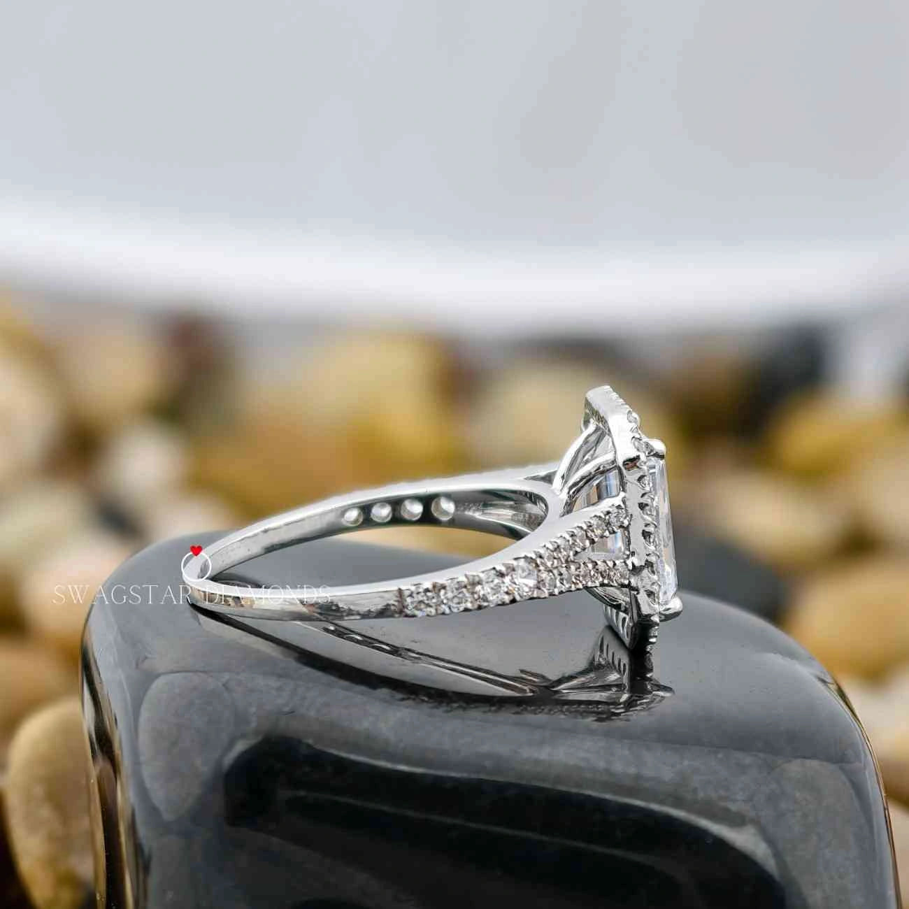 Emerald Cut Certified Diamond Ring