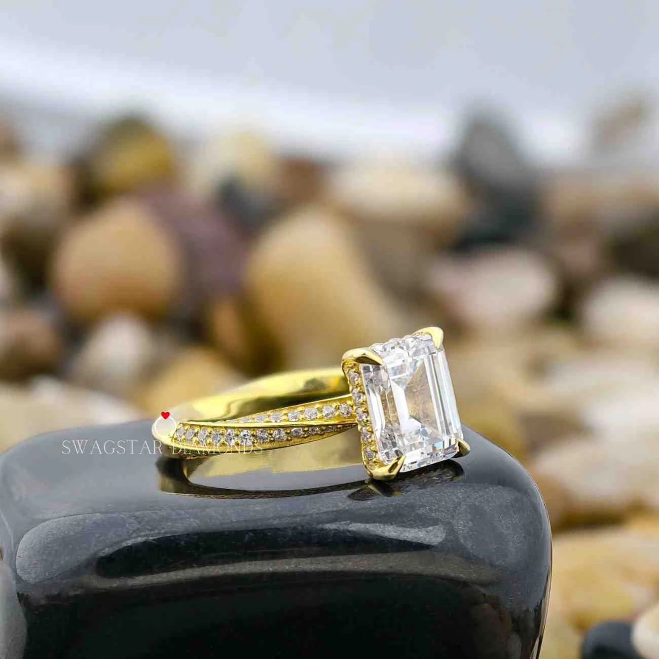 Emerald Cut Engagement Ring