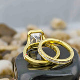 Emerald Cut Lab Grown Diamond Solitaire Ring