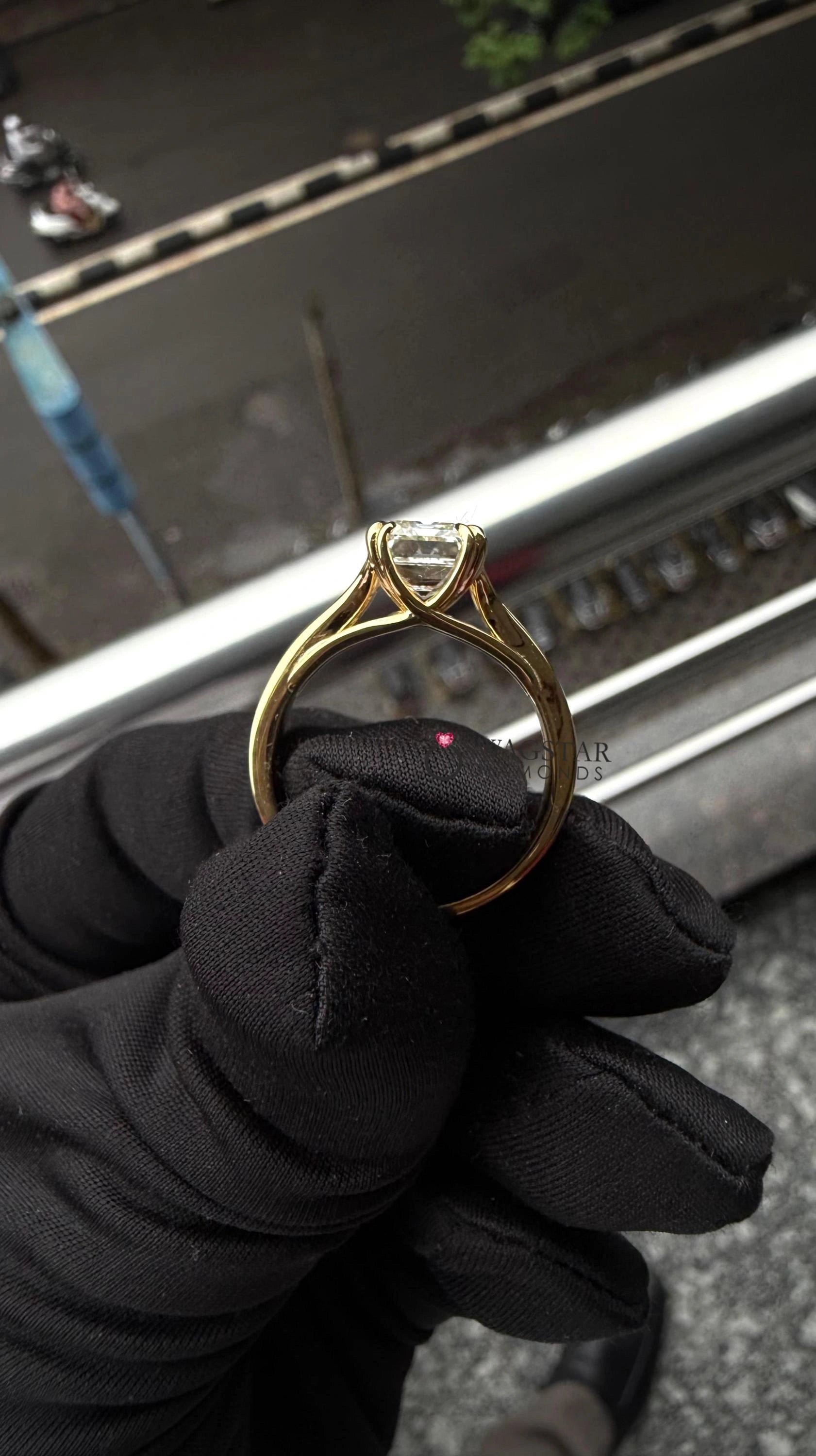 Emerald Cut Statement Anniversary Ring