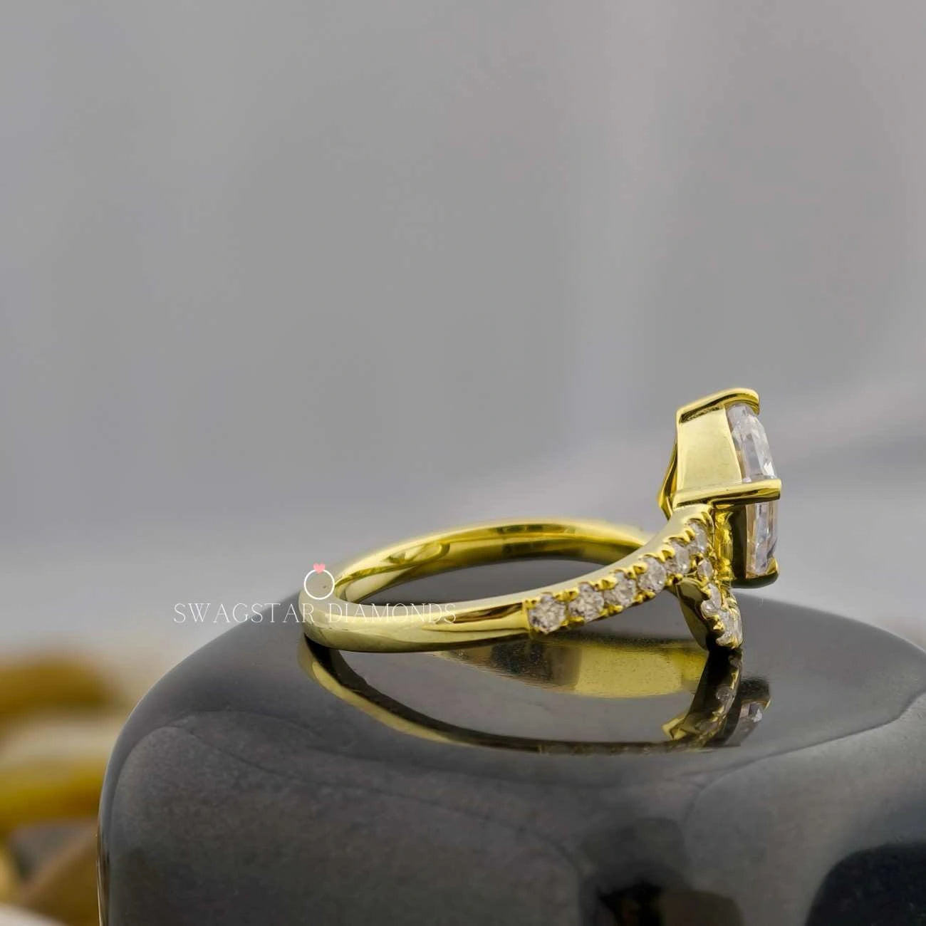 Emerald Cut Unique Rings