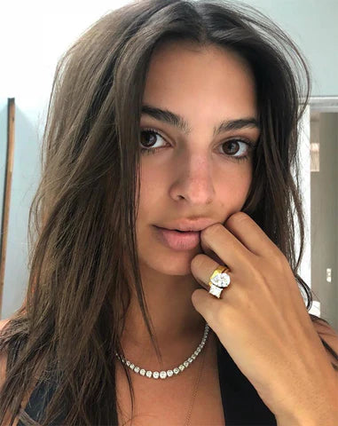 Emily Ratajkowski Celebrity Engagement Ring