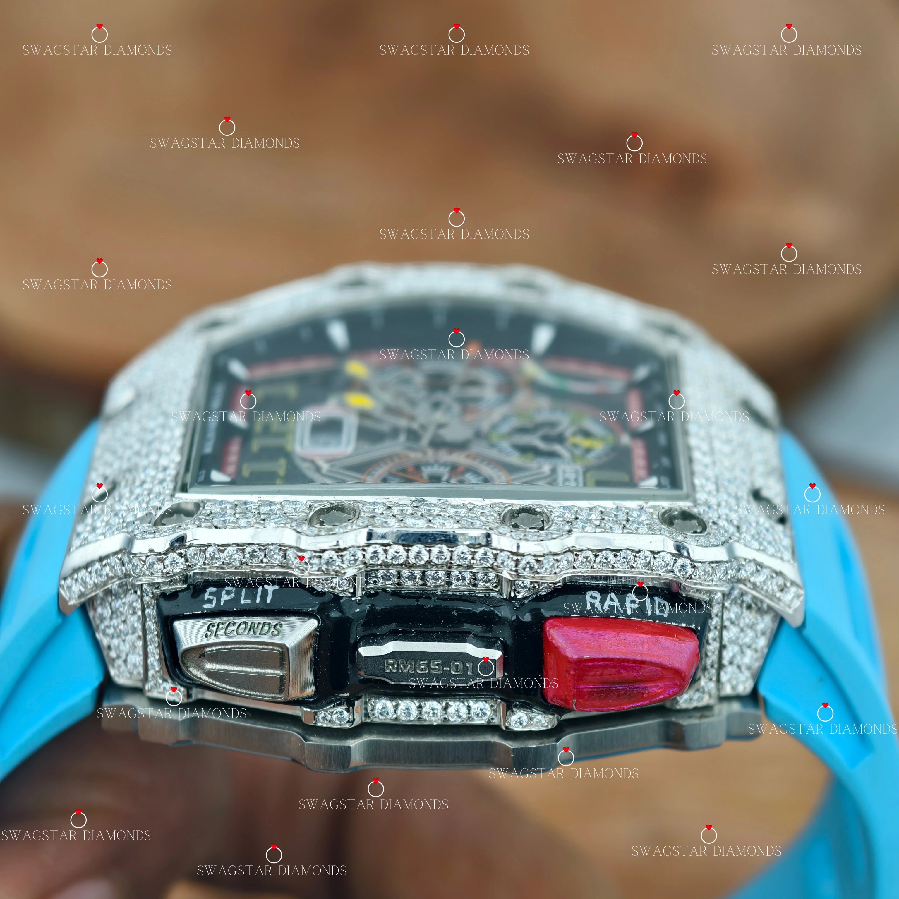 Face Dial Moissanite Watch