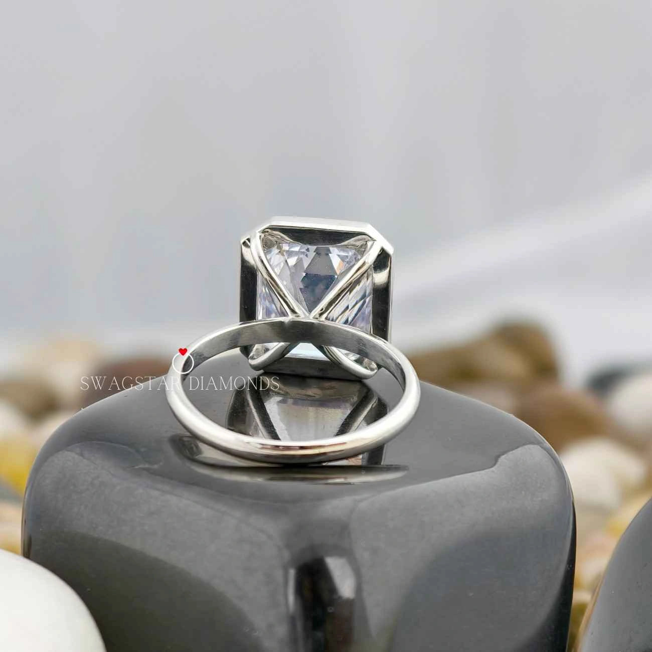 Full Bezel Set Wedding Ring