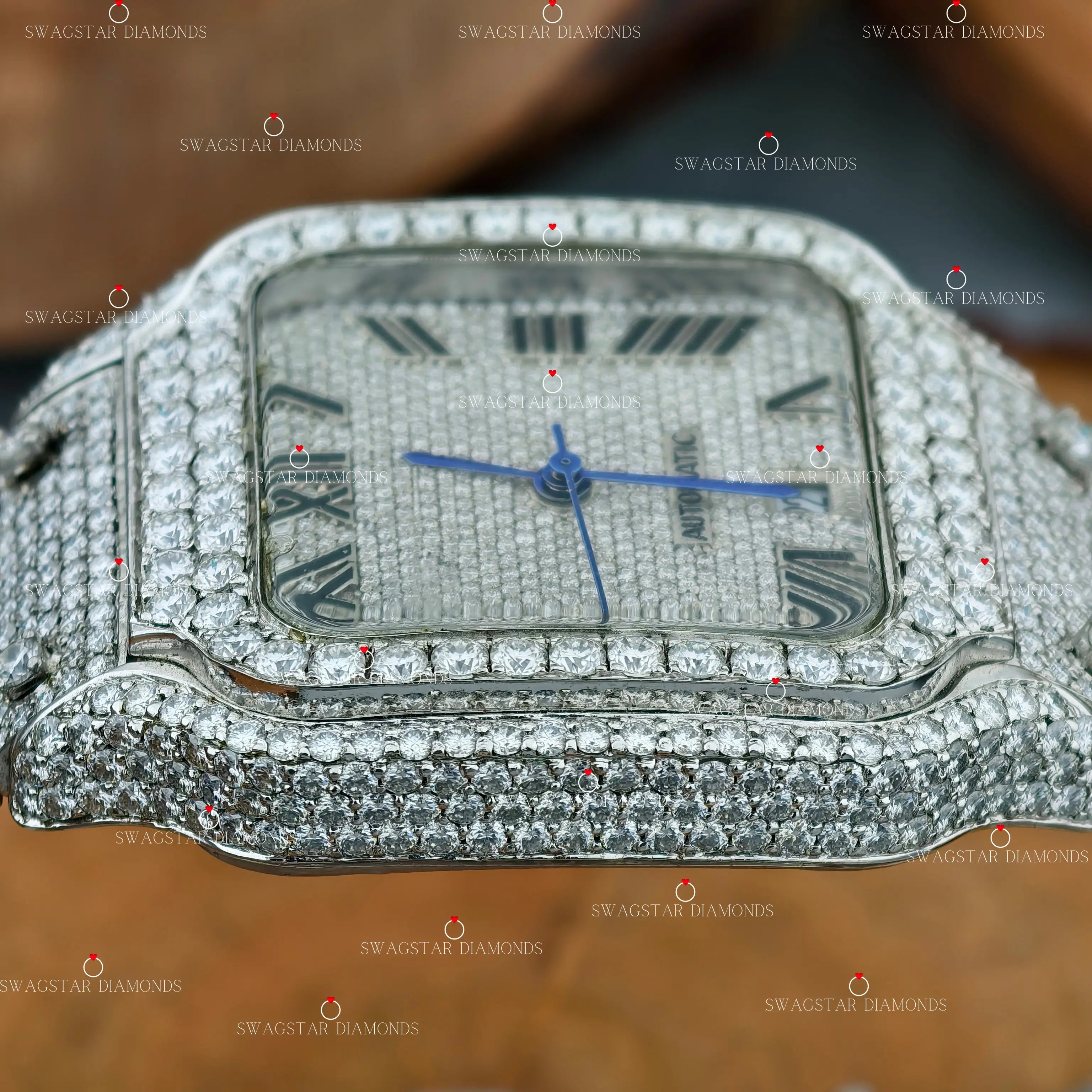 Fully Bust Down Trendy Watch For Men