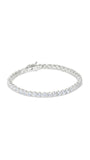 4MM Moissanite VVS Diamond Tennis Bracelet 925 Silver
