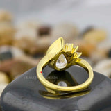 Half Bazel Set Rings