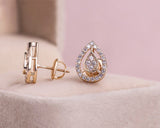 Halo Lab Grown Diamond Earrings