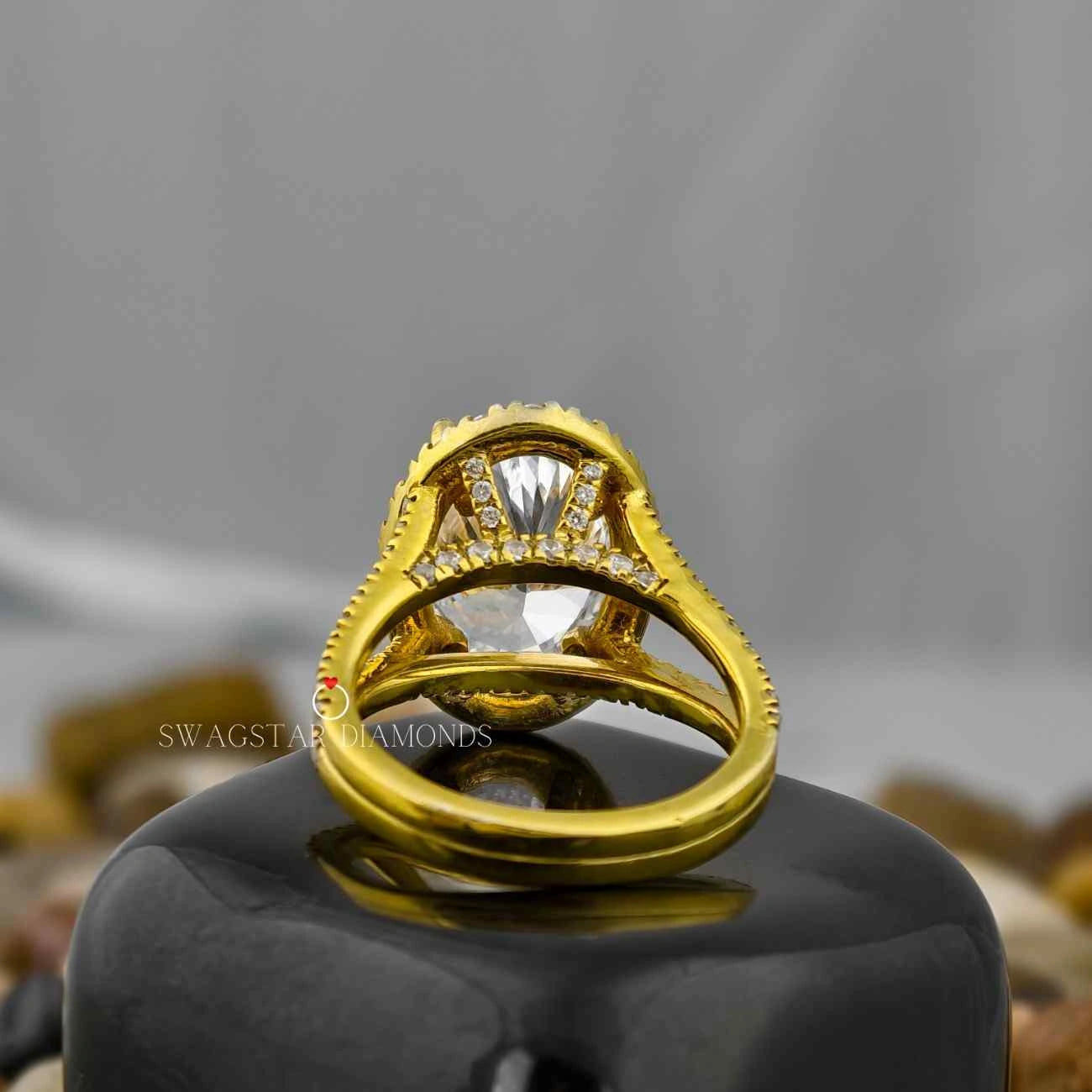Halo Split Shank Ring