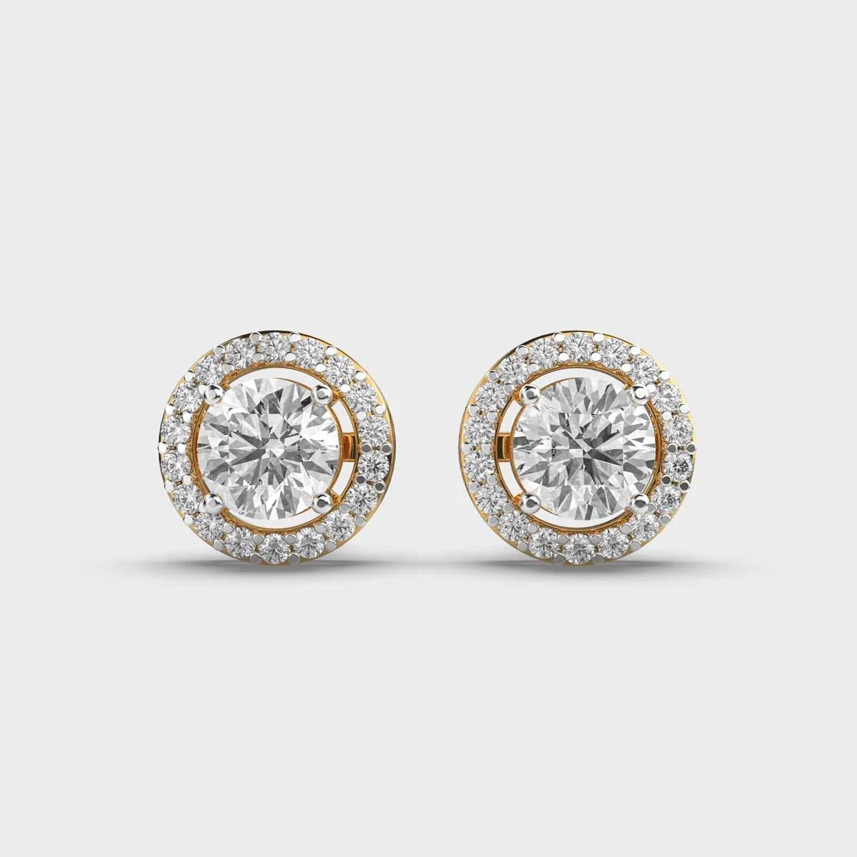 Halo Stud Earrings For Women