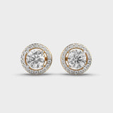 Halo Stud Earrings For Women