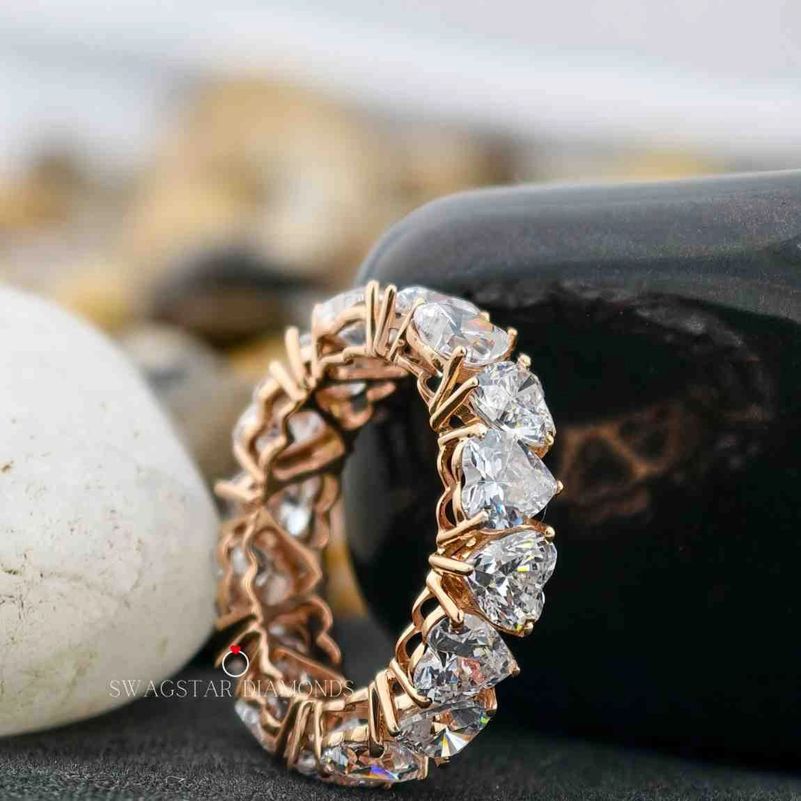 Heart Cut Lab Created Diamond Ring