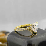 Heart Cut Lab Grown Diamond Solitaire Engagement Ring
