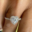 Heart Shape Lab Diamond Ring.