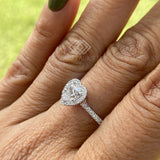 Heart Shape Lab Diamond Valentine Ring