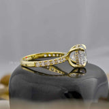 Hidden Halo Engagement Ring
