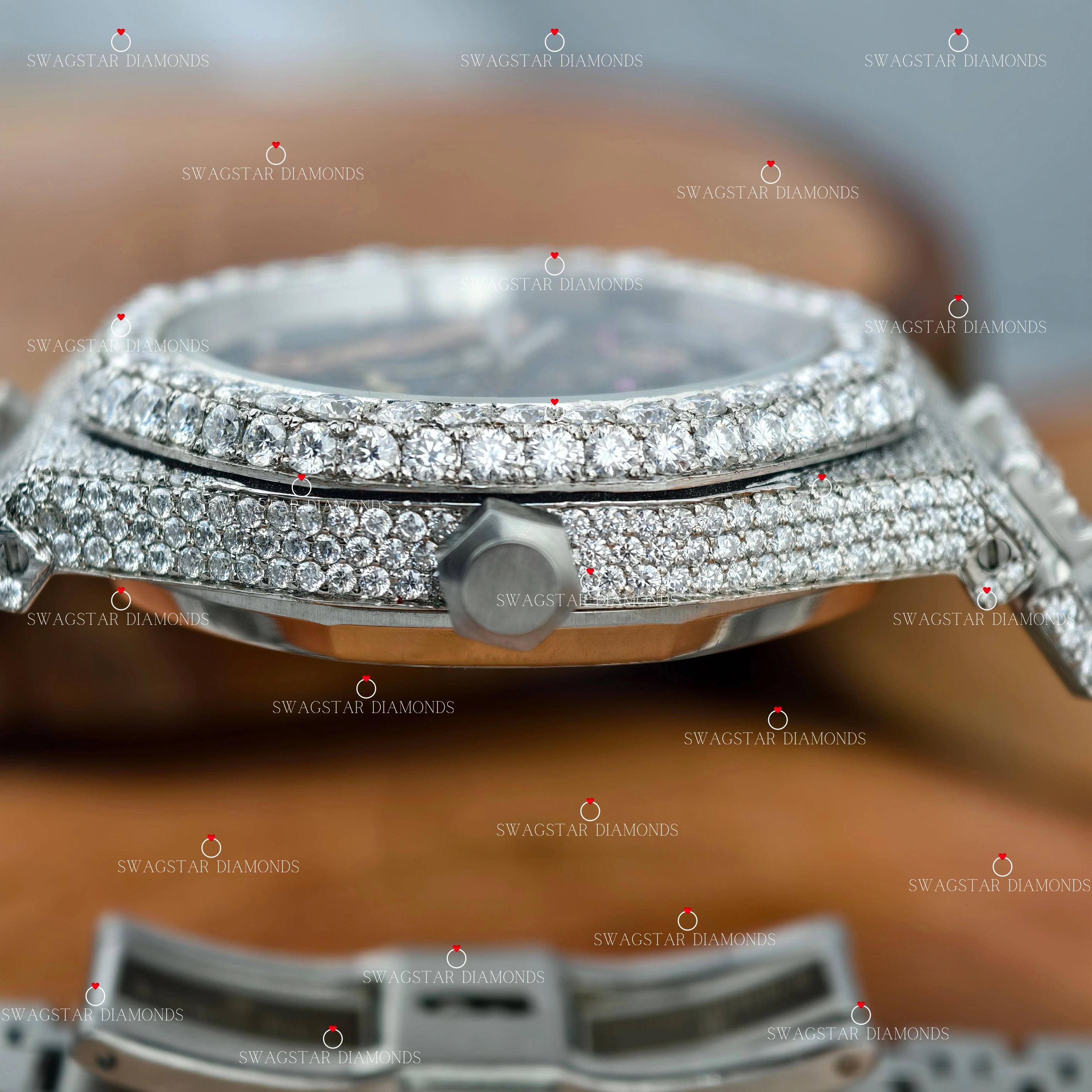 Hip Hop Moissanite Watch