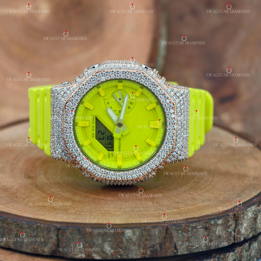 Hip Hop Moissanite Watch For Men
