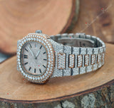 Hip Hop Style Moissanite Watch For Gift 