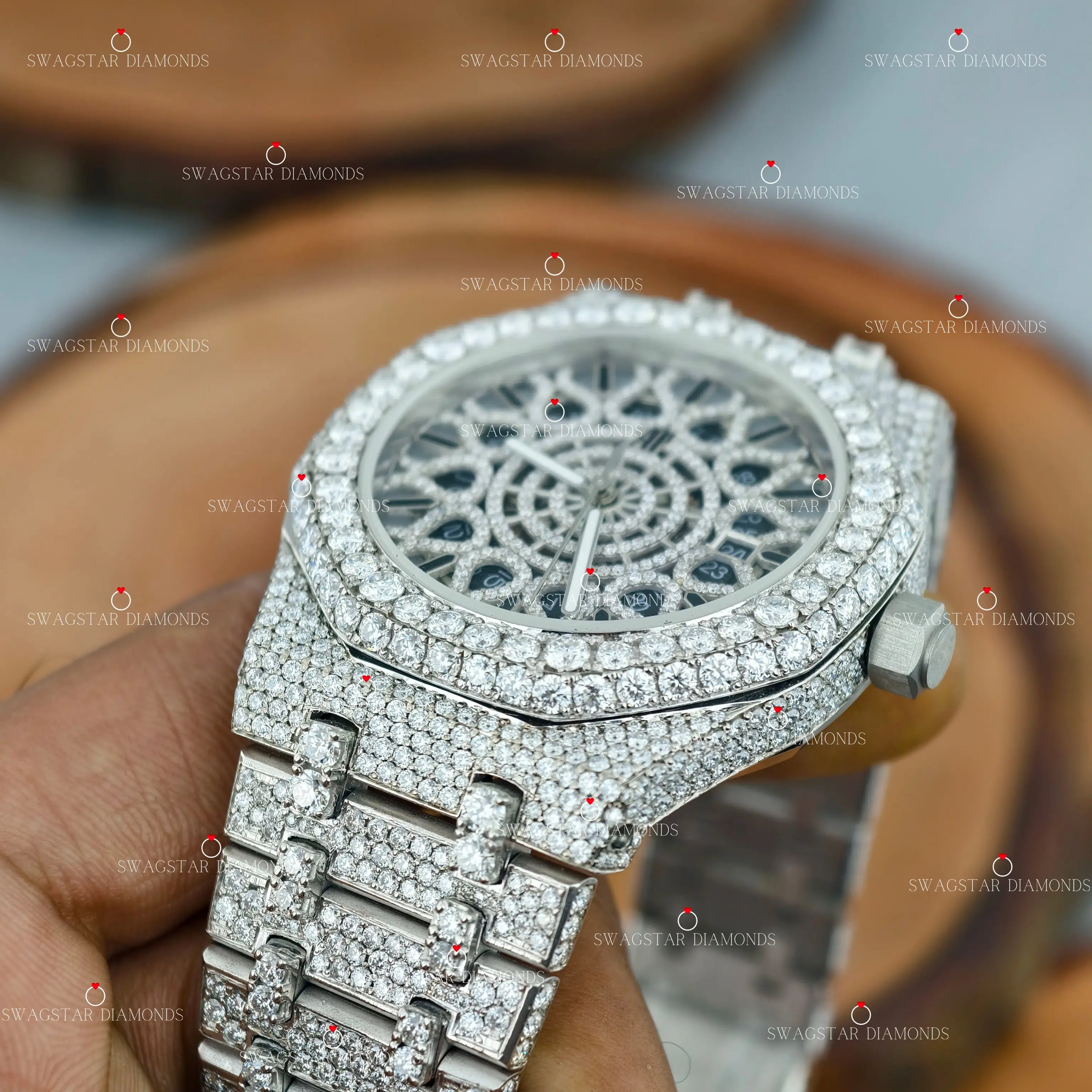 Hip Hop Style Moissanite Watchs