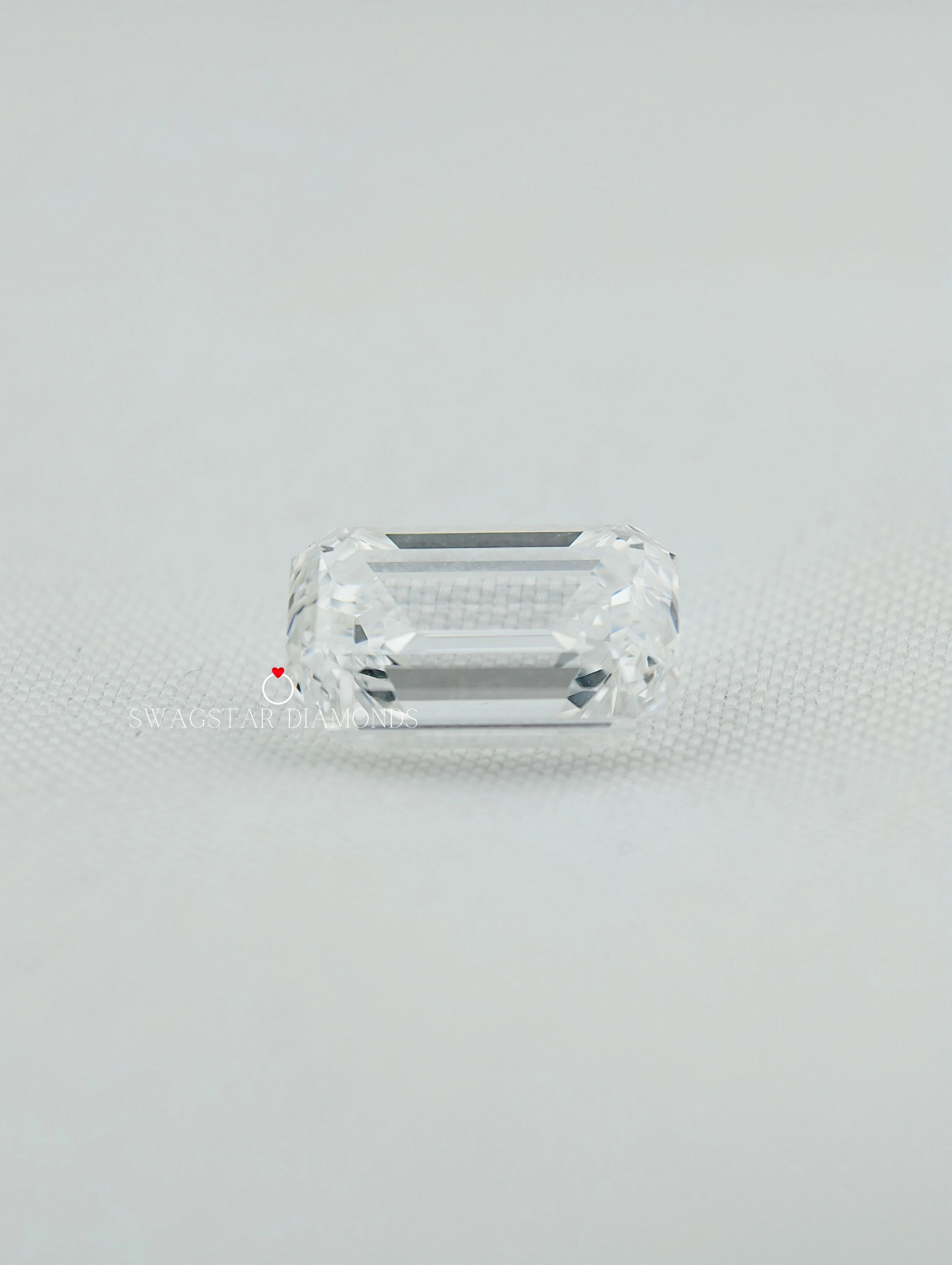 IGI Certified Emerald Cut Lab Grown Diamond 1.00 Carat To 5.00 Carat D to G Color VVS1 to VS2 Clairity