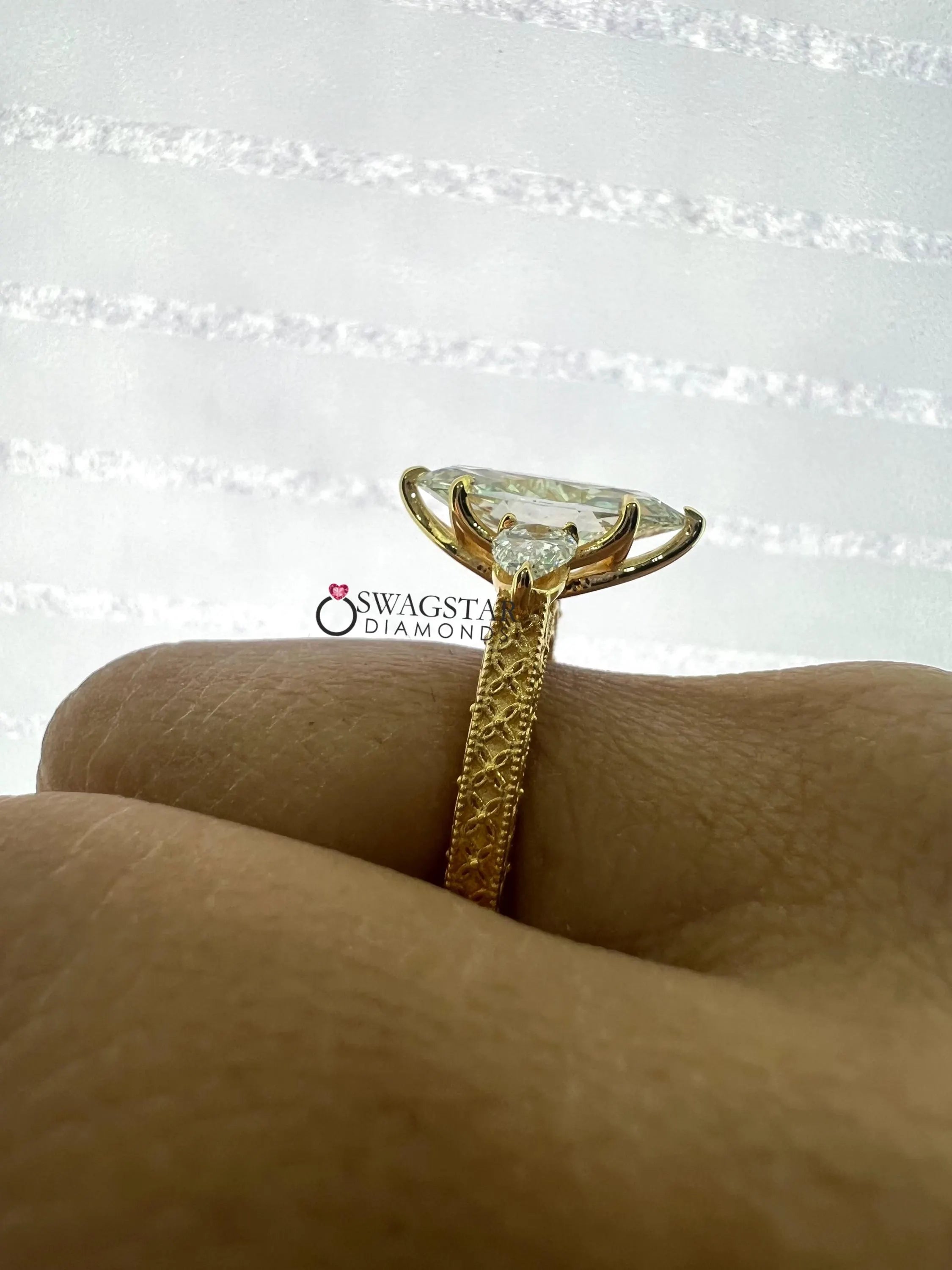 IGI Certified Lab Diamond Promise Ring...